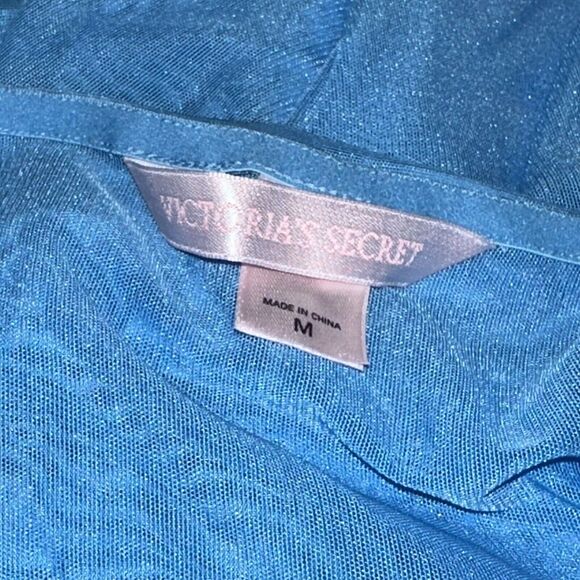 Victoria’s Secret Women’s Blue Lace Teddy Lingerie Size Medium - Picture 4 of 5